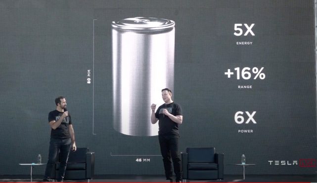 特斯拉在会发布全新的“4680”型电池。